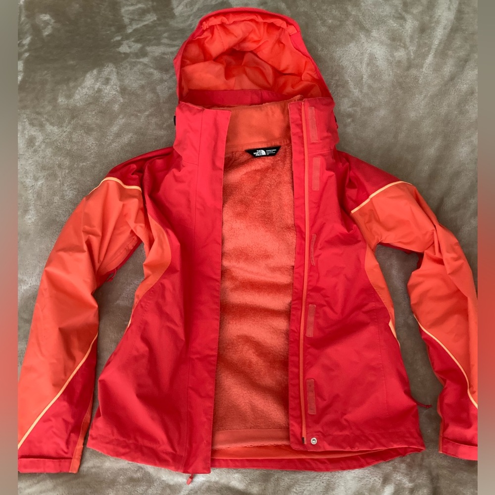 North Face 2 In 1 Hyvent Jacket Shell And Fleece … - image 1